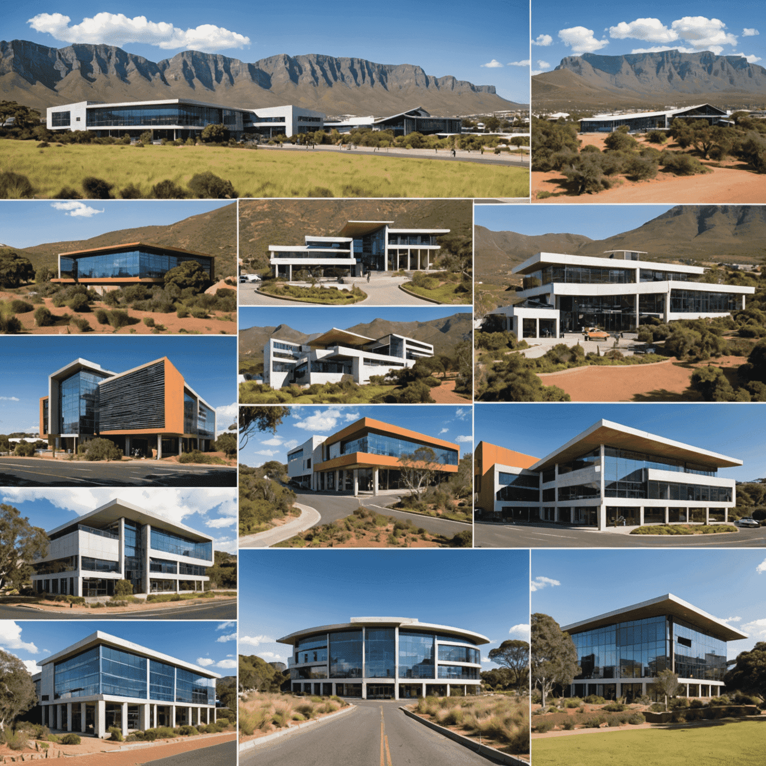 A collage of successful consulting projects in South Africa, showcasing the impact of consulting on businesses.